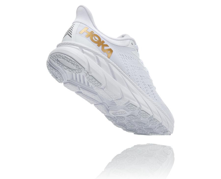 Hoka One One Running Shoes Mens White - Clifton 7 - 63805DOKG